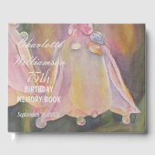 75e pastei Bell Floral Birthday Memory Gastenboek (Voorkant)