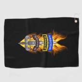 75e Ranger Airborne Flaming Dagger Golfhanddoek (Horizontaal)