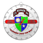 75E RANGER BATTALION "ARMY RANGERS" DARTBORD (Voorkant)