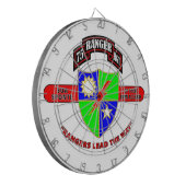 75E RANGER BATTALION "ARMY RANGERS" DARTBORD (Voorkant Links)