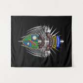 75e Ranger Regiment 1e bataljon (1e Bat) Wandkleed (Voorkant (horizontaal))