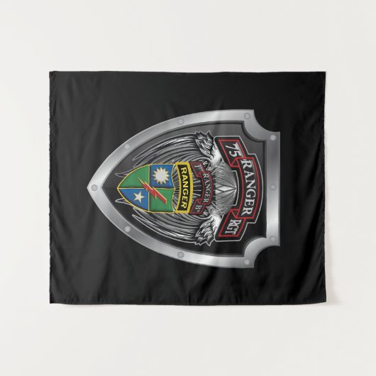 75e Ranger Regiment 1e bataljon Wandkleed (Voorkant (horizontaal))