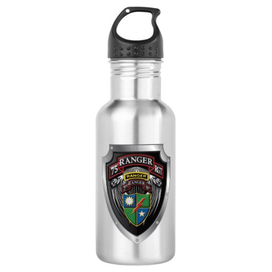 75e Ranger Regiment 2e bataljon 2e BBT  Waterfles (Voorkant)