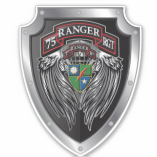 75e Ranger Regiment 3e Bat: "Rangers leiden de weg Sticker