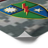 75e Ranger Regiment Afghaans gevechtsveteraan Poster (Hoek)