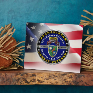 75e Ranger Regiment Afghanistan Veteraan Fotoplaat