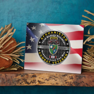 75e Ranger Regiment Afghanistan Veteraan Fotoplaat