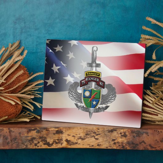 75e Ranger Regiment Afghanistan Veteraan Fotoplaat (Zijkant)