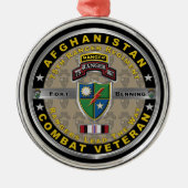 75e Ranger Regiment Afghanistan Veteraan Metalen Ornament (Voorkant)