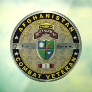 75e Ranger Regiment Afghanistan Veteraan Raamsticker