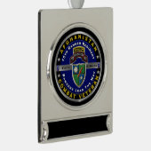 75e Ranger Regiment Afghanistan Veteraan Verzilverd Banner Ornament (Rechts)
