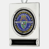 75e Ranger Regiment Afghanistan Veteraan Verzilverd Banner Ornament (Links)