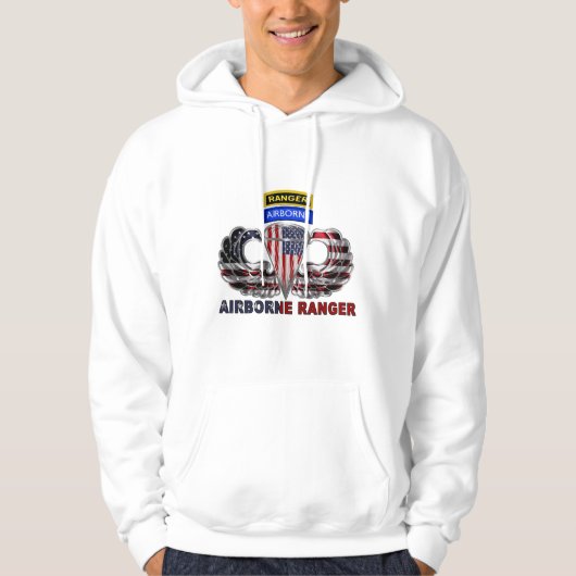 75e Ranger Regiment "American Airborne Ranger" Hoodie (Voorkant)