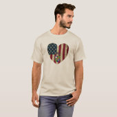 75e Ranger Regiment American Heart Flag T-shirt (Voorkant volledig)