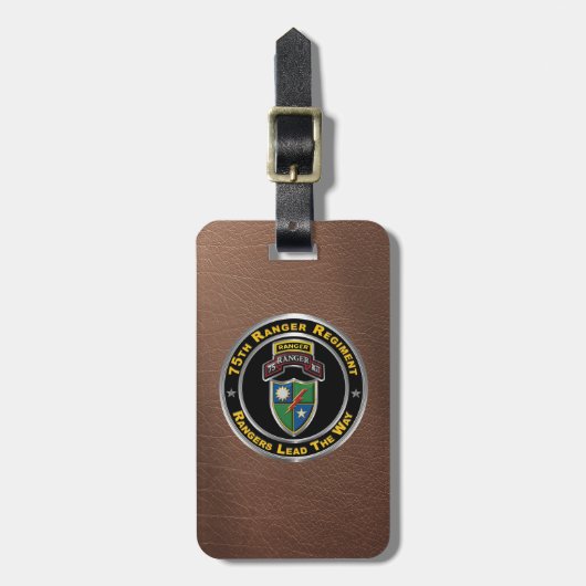 75e Ranger Regiment Bagagelabel (Voorkant verticaal)