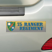75e Ranger Regiment Bumpersticker (Op auto)