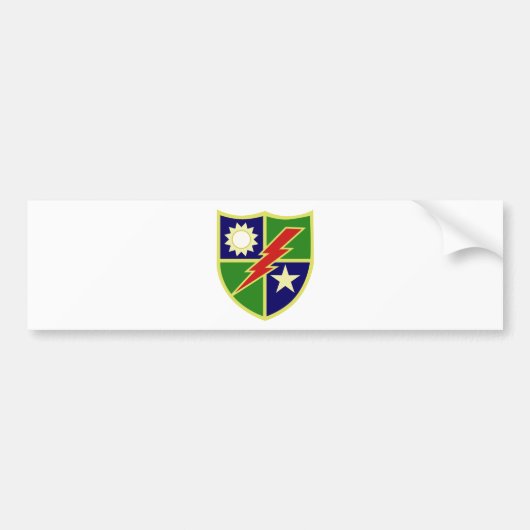 75e Ranger Regiment Bumpersticker (Voorkant)