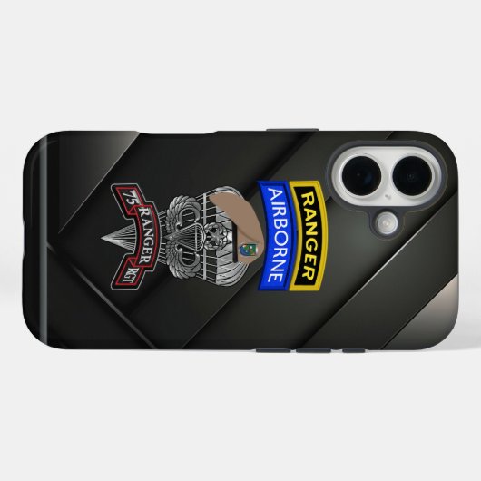 75e Ranger Regiment Case-Mate iPhone Case (Achterkant (horizontaal))
