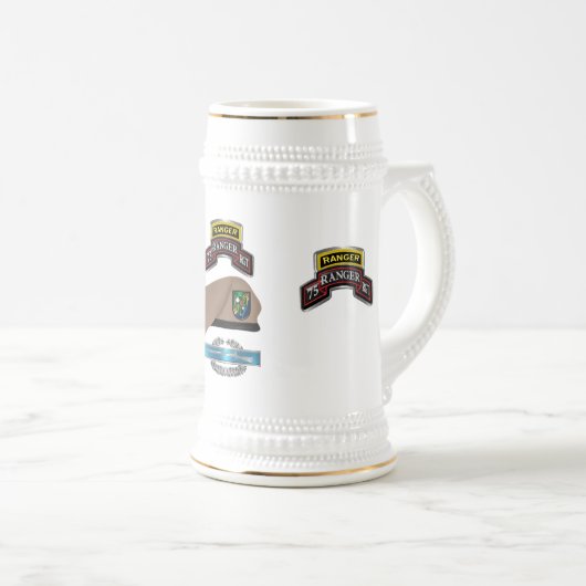 75e Ranger Regiment CIB Bierpul (Voorkant rechts)