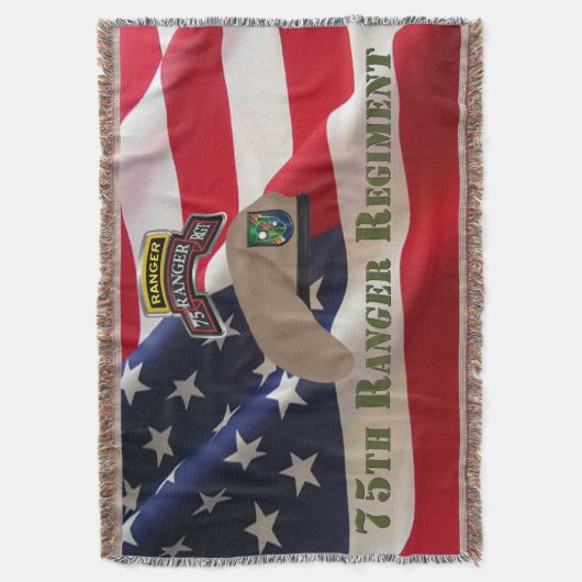 75e Ranger Regiment Deken (Voorkant Verticaal)