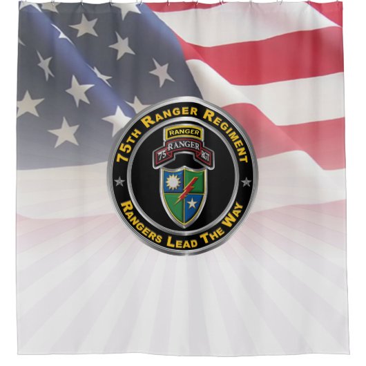 75e Ranger Regiment Douchegordijn (Voorkant)