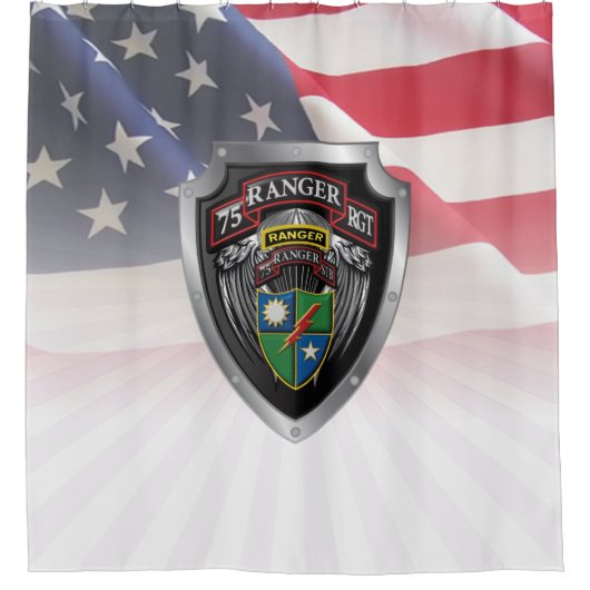 75e Ranger Regiment Douchegordijn (Voorkant)