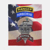 75e Ranger Regiment Fleece Deken (Voorkant)