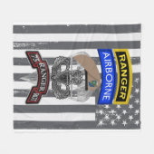 75e Ranger Regiment Fleece Deken (Voorkant (Horizontaal))