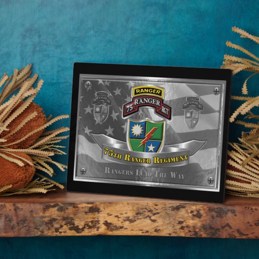 75e Ranger Regiment Fotoplaat (Zijkant)