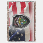75e Ranger Regiment Gepersonaliseerd Shield Deken (Voorkant Verticaal)