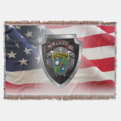 75e Ranger Regiment Gepersonaliseerd Shield Deken (Voorkant)