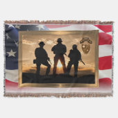 75e Ranger Regiment "Geweldige Rangers" Deken (Voorkant)