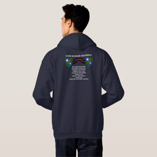 75e Ranger Regiment Hoodie (Achterkant volledig)