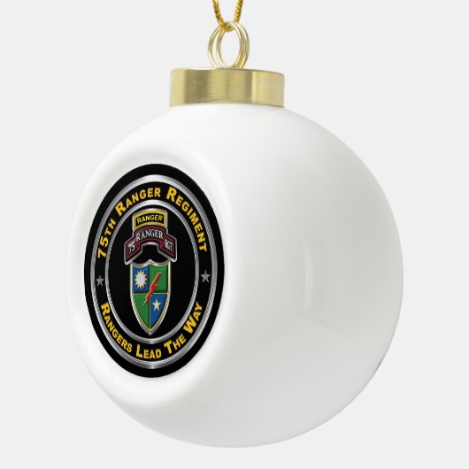75e Ranger Regiment Keramische Bal Ornament (Rechts)