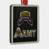 75e Ranger Regiment Kerstmis Metalen Ornament (Rechts)