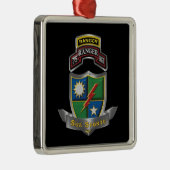 75e Ranger Regiment Kerstmis Metalen Ornament (Rechts)