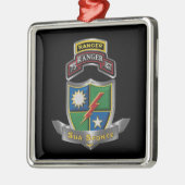 75e Ranger Regiment Kerstmis Metalen Ornament (Links)