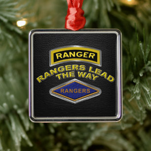75e Ranger Regiment Kerstmis Metalen Ornament