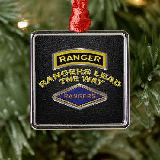75e Ranger Regiment Kerstmis Metalen Ornament (Boom)