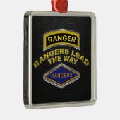 75e Ranger Regiment Kerstmis Metalen Ornament (Rechts)