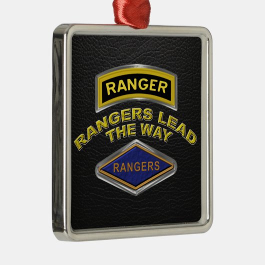 75e Ranger Regiment Kerstmis Metalen Ornament (Rechts)