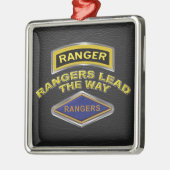 75e Ranger Regiment Kerstmis Metalen Ornament (Links)