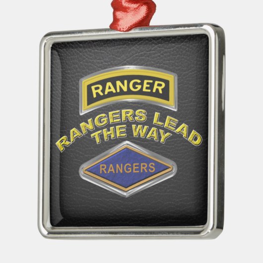 75e Ranger Regiment Kerstmis Metalen Ornament (Links)