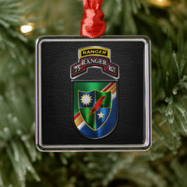 75e Ranger Regiment Kerstmis Metalen Ornament