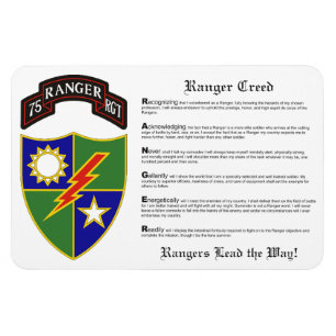75e Ranger Regiment Magnet 4x6 Magneet