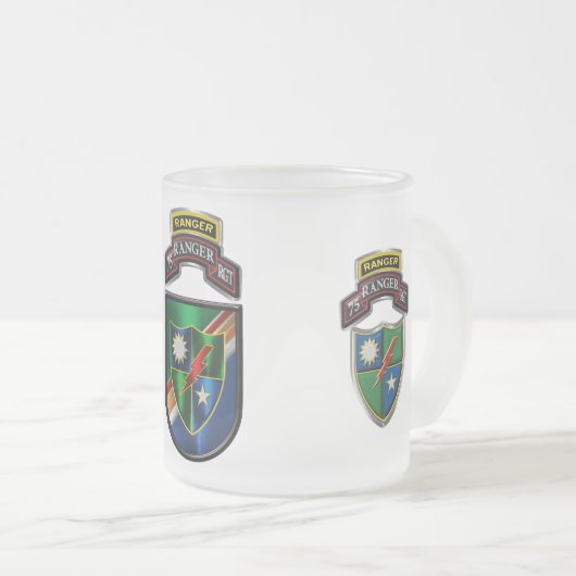 75e Ranger Regiment Matglas Koffiemok (Voorkant rechts)