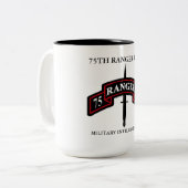 75E RANGER REGIMENT MILITAIRE INTELLIGENCE BN TWEEKLEURIGE KOFFIEMOK (Voorkant links)