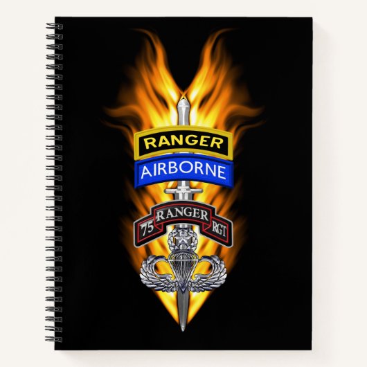 75e Ranger Regiment Notitieboek (Voorkant)
