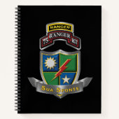 75e Ranger Regiment Notitieboek (Voorkant)