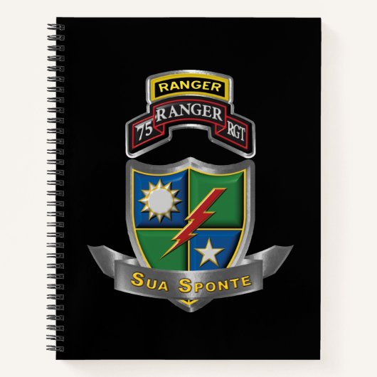75e Ranger Regiment Notitieboek (Voorkant)